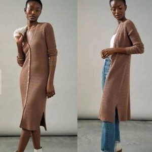 Avie Duster Cardigan Mauve/Cinnamon, size M